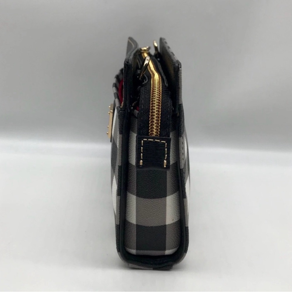 Dooney & Bourke Kenzie Buffalo Plaid Checkered Crossbody Bag NWOT - Picture 4 of 11